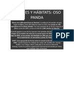 Especies y Hábitats Oso Panda
