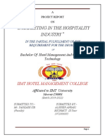 E Marketing in The Hospitality Industry: Iimt Hotel Management College