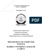 Department of Computer Science Bahria University, Karachi Campus