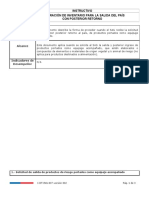 Declaración de Inventario para La Salida Del País