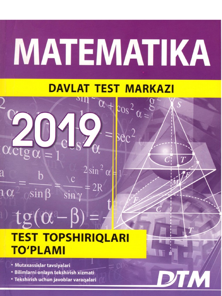 Matematika Dtm-2019 Original Bazasi | PDF