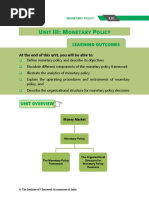 U Iii: M P: NIT Onetary Olicy