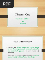 Chapter 1 - The Nature and Scope of Research