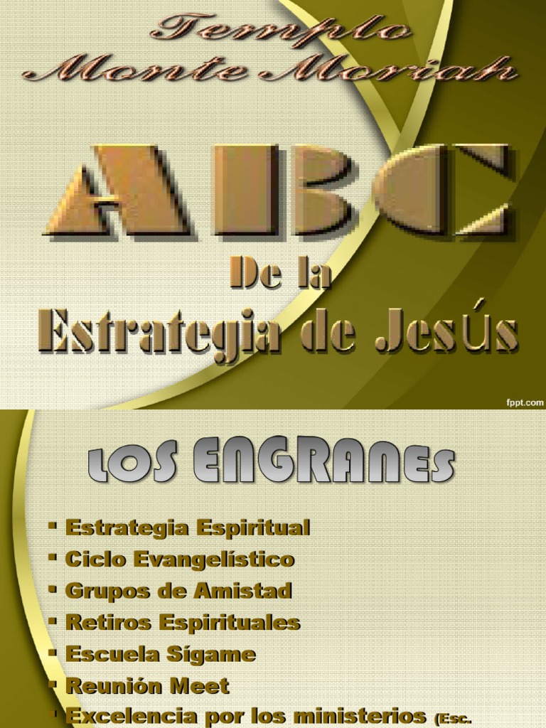 Presentación ABC Sobre La Estrategia de Jesús | PDF