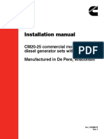 Installation Manual: CM20-25 Commercial Mobile Diesel Generator Sets With PCC 1302 Manufactured in de Pere, Wisconsin