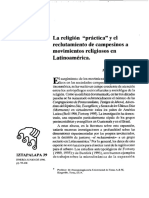Religión "Práctica" El Reclutamiento de Campesinos A Movimientos Religiosos en Latinoamérica