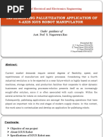 Implementing Palletization Application of 4-Axis Igus Robot Manipulator