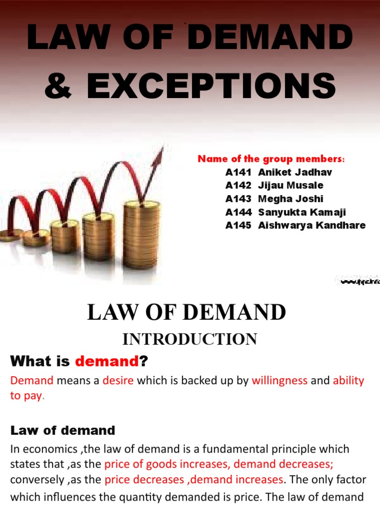 Law of Demand | PDF