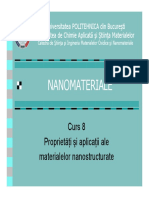 Curs 8 - Proprietatile Si Aplicatiile Materialelor Nanostructurate