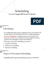 Scheduling: Covers Chapter#09 From Textbook