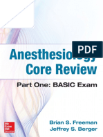 Anesthesiology Core Review 1st Edition
