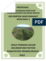 PROPOSAL Saluran Irigasi Pondok Kelor