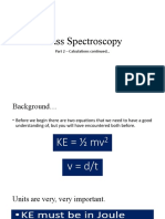 Mass Spectroscopy Lesson 2