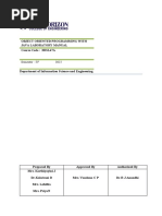 20ISL47A OOPS With JAVA Lab Manual