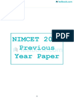 NIMCET 2016 Official Paper