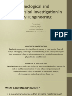 Geological and Geophysical Investigation in Civil Engineering