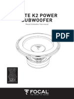 K2power Subwoofer User-Manual