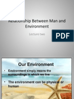 Man and Environment.... Lecture 2