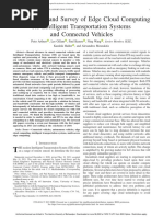 A Taxonomy and Survey of Edge Cloud Computing For Intelligent Transportation Systems and Connected Vehicles