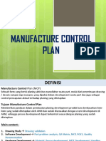 Manufacture Control Plan