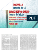 Alfredo Casella Giorgio Federico Ghedini: Triple Concerto, Op. 56 Concerto Dell'albatro