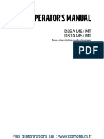 Operator'S Manual: D25A MS/MT D30A MS/MT