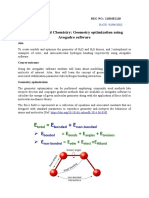 Computational Chemistry: Geometry Optimization Using Avogadro Software