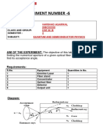 Experiment Number - 6: Aim of The Experiment