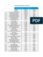 Daftar Hari Hari Besar Tahun 2022