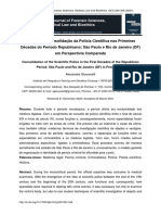 Consolidação da Polícia Científica no Brasil