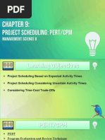 Chapter 9 Project Scheduling (Pert CPM)