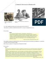 Ficha Historia 9 Ano Crise Ditaduras Democracia Decada 30