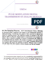 UNIT-4 Pulse Modulation Digital Transmission of Analog Signals