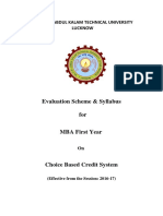Evaluation Scheme & Syllabus For: Dr. A.P.J. Abdul Kalam Technical University Lucknow