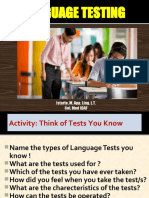 Language Testing Fundamentals
