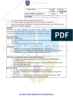 ME401 Machine Elements Design Course