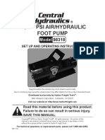 10,000 Psi Air/Hydraulic Foot Pump: Model