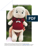 Ponchino Lindo Conejito Amigurumi Patron Gratis