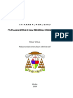 Tatanan Normal Baru Pelayanan Gereja - Buku