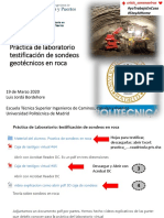 Práctica de Laboratorio - Testificacion Sondeos Geot en Roca