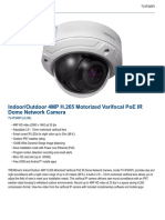 Indoor/Outdoor 4Mp H.265 Motorized Varifocal Poe Ir Dome Network Camera