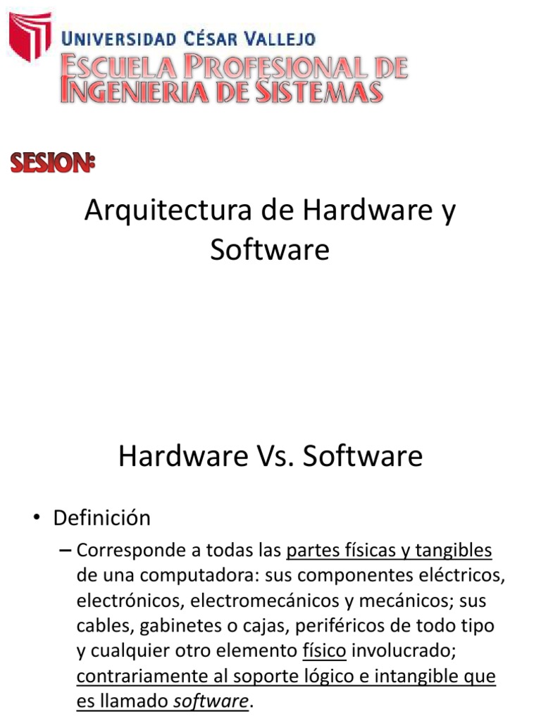 Arquitectura de Hardware y Software | PDF | Hardware de la computadora ...