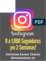 0 A 1000 Seguidores en Instagram