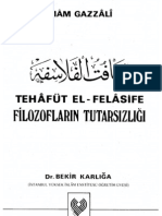 Gazali Filozoflarin - Tutarsizligi