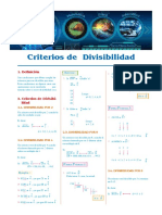 Aritmetica - Criterios de Divisibilidad