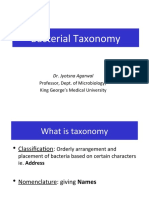 Bacterial Taxonomy: Professor, Dept. of Microbiology, King George's Medical University