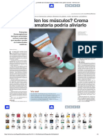 ¿Le duelen los músculos_ Crema antiinflamatoria podría aliviarlo - www.lun.com