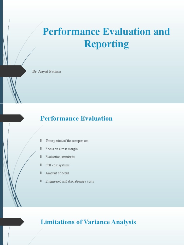 Performance Evaluation and Reporting | PDF