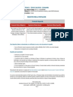 Requisitos para La Postulación Formación Requerida