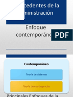 Antecedentes - Enfoque Contemporáneo